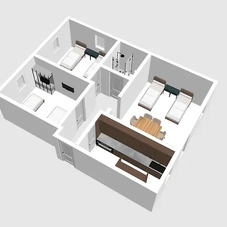 Krelax Black Forest - 3 Bedrooms - 6 Guests - Terrace - Parking - Smart Tv - Near Thermal Baths - Nature شقة *